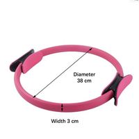 Accessoires de Fitness Yoga Cercle Magique Pilates Anneau Double Poignée Magique Yoga Pilates Cercle Yoga Pilates Anneau pour Femmes