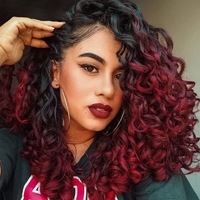 Extensions de tresses en fibres synthétiques haute température de qualité supérieure, style Gogo Curl, pré-torsadées pour crochet, ondulations profondes et effet mouillé, vente en gros