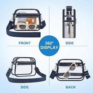 Riñonera Transparente de PVC con Correa Ajustable, Bolsa de Cintura para Deportes, Viajes, Estadios y Actividades al Aire Libre - Product Image 1