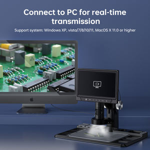 Microscope métallurgique numérique avec écran LCD et caméra de microscope numérique - Product Image 5