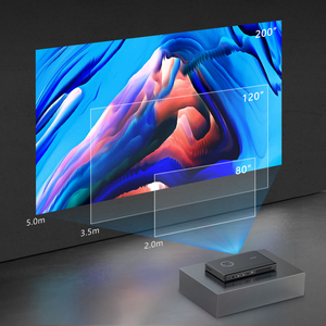 Portable Mini <b>LED</b> <b>Projector</b> with Built-In Battery Internet Ready Pocket Size Video Display for Mobile Phone Projection Model H2 - Product Image 6