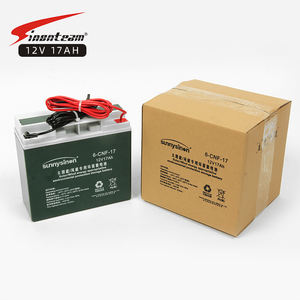 12V17AH 와이어 리드 12 볼트 AgM 태양풍 에너지 저장 배터리 충전식 12 V 17ah UPS 리튬 이온 배터리 팩 - Product Image 3