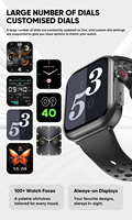Montres intelligentes pour hommes et femmes, écran tactile HD, modes sportifs, étanches, grande autonomie de la batterie, moniteur de fréquence cardiaque, moniteur de sommeil pour téléphone Android et Apple