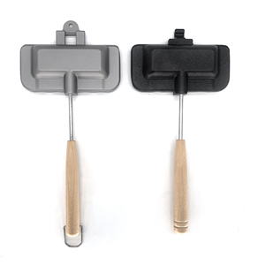 Mini Sandwichera a Gas, Máquina para Hacer Pasteles, Tostadora para Hot Dogs, Parrilla con Asas Desmontables, Equipo de Cocina para Fogatas, <span class=keywords><strong>Planchas</strong></span> para Pasteles para Acampar - Product Image 2