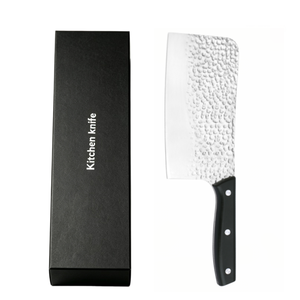 Juego de cuchillos de cocina chinos forjados a mano ABS, 2 piezas, cuchillo de acero inoxidable para rebanar y cuchillo para cortar huesos, OEM/ODM DIY - Product Image 2