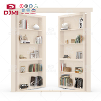 Porte escamotable double pivotante en bois massif sur mesure, fabriquée en Chine par un fabricant de premier plan, pour l'intérieur des maisons et des pièces.