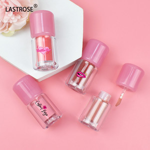 ลิปกลอสสีชมพูแบบหลอดลิปกลอส5มล. ลิปกลอสสีชมพูน่ารักติดฉลากส่วนตัว - Product Image 1