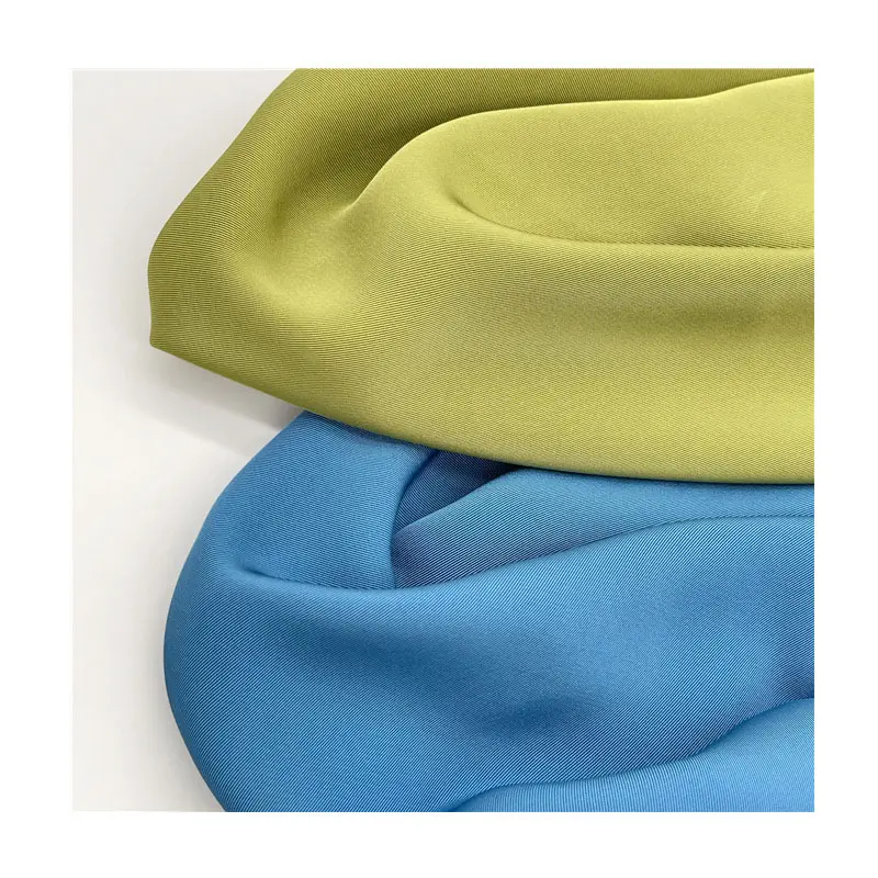 Hochwertiges Polyester gewebe 175GSM Essigsäure Twill gefärbtes Gewebe für Hosen