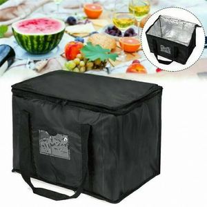 Large Thermal Insulated Food Bag for Picnic Camping Canvas Cooler Bag with Zipper - Product Image 2