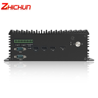 ZHICHUN M696 integrado sin ventilador Intel Core 2,2 GHz CPU 4GB RAM 64GB SSD Industrial Mini PC Quad Core Lenoo computadora GDDR3