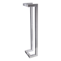 Poignée de porte de bureau double face en acier inoxydable SUS304 pour porte en verre et porte en bois avec installation facile