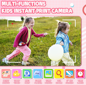 Cámaras Digitales para Niños AIMO, Novedad, 688L, Pantalla IPS HD, Portátil, Divertida, Impresión Instantánea Rápida, con Tarjeta SD de 32 GB - Product Image 4