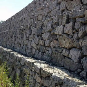 Misura tagliata e piegata 2*1*1m acciaio zincato gabbione materasso forma esagonale foro per il mantenimento della tessitura del muro - Product Image 2