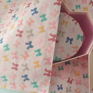 Floral and Bow <b>Pattern</b> Tissue <b>Paper</b> Gift Wrapping Sheets Eco-Friendly Art <b>Paper</b> for Crafting and Packaging - Product Image 5