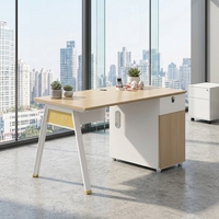 Poste de travail de bureau moderne en bois avec cloison, bureau informatique, table de direction, ensemble de mobilier de bureau pour employés, vente en gros