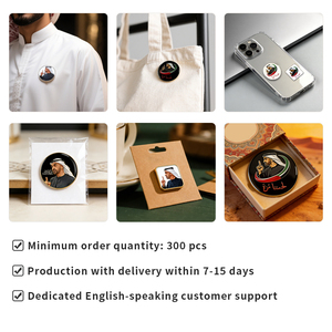 Adesivo per Telefono UAE Pride Prey in Smalto, Distintivo Personalizzato 'We Are Not Easy', Custodia in Lega Metallica Adesiva, Prezzo di Fabbrica all'Ingrosso - Product Image 6