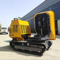 Vente chaude pas cher chenille Mini Dumper Track auto-chargement Diesel Mini Dumper 1200kg charge Multiful chenillé Mini Dumper sur chenilles