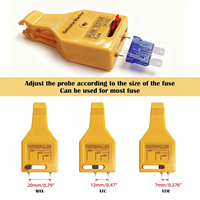 Nouveau testeur de circuit de fusibles automobile 24VDC jaune avec lumière LED pour voiture, camping-car, camion
