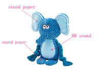 Jouet interactif en peluche pour animaux de compagnie, avec corde en coton et couineur, style renard, grenouille, cochon, fournitures d'entraînement