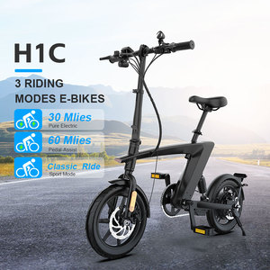 Vélo électrique hybride KIXIN 250W pour adultes, pneus mini 14 pouces, batterie lithium 36V rapide, aluminium, entrepôt UE/US/UK, H1 14 pouces, électrique - Product Image 1