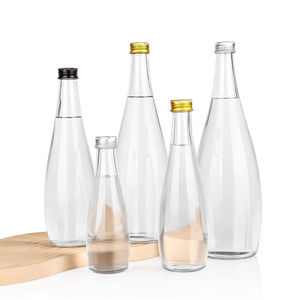 Bouteilles en verre en forme de goutte d'eau en gros, 210 ml-1015 ml, pour whisky, vin et boissons, avec bouchon à vis - Product Image 3