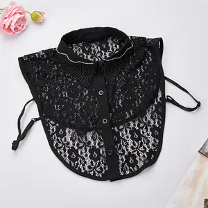 Cheap Wholesale 100% Polyester Fine Embroidery Handmade Hollow Women Fake Collar