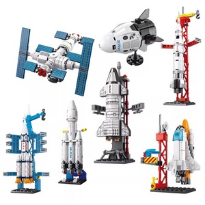 Bloques de Construcción de Estación Espacial, Cohete Espacial Compatible con Juguetes Educativos de Ensamblaje para Niños de 4 a 6 Años, Plástico ABS, Regalo - Product Image 5