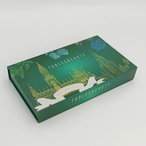 กล่องของขวัญน้ำหอมหรูหราแบบ OEM กล่องเปล่าสำหรับใส่ขวดน้ำหอม บรรจุภัณฑ์แม่เหล็กแบบกระดาษแข็ง กล่องเครื่องสำอางแบบนูนลาย พร้อมฟองน้ำบุภายใน - Product Image 5