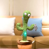 Bébé chantant et dansant Cadeau de fête des enfants Apprendre à parler Jouets Anniversaire Danse Peluche Cactus Torsion Cactus