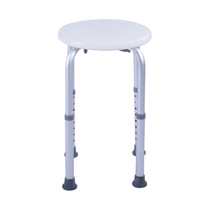 Shu Ning Home Shower Chair Aluminum Alloy <b>Height</b> <b>Adjustable</b> Non Slip Elderly Bath <b>Stool</b> - Product Image 4
