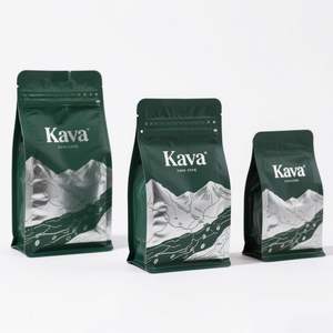 Bolsas Biodegradables de Alta Barrera para Café y Té, Color Negro Mate, 250g 500g, Bolsa para Granos de Café con Válvula - Product Image 2