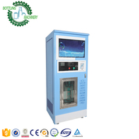 Station de distribution d'eau RO 24h/24 en libre-service, fonctionnant par carte, avec système de purification et distributeur de bouteilles de 5 gallons