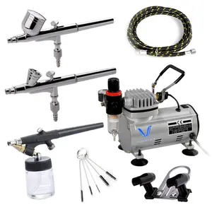 LinhaivetA cake air brush set mini spray gun tattoo airbrush with compressor