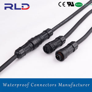 2025 Schroefvergrendeling met draad, waterdicht IP68, <span class=keywords><strong>2</strong></span>, 3, 4-pins paneelmontage mannelijke stekker en vrouwelijke connector - Product Image 5