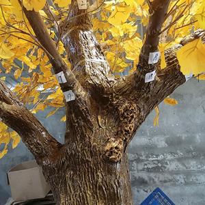 Vente chaude À La Main Résistant Aux UV Géant Artificiel Jaune GingkoTree en Pots pour Intérieur Extérieur Maison Jardin Verdure Décoration - Product Image 6