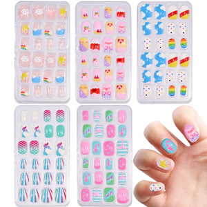 Uñas Postizas <span class=keywords><strong>para</strong></span> Niños, 120 Piezas, Estilo Océano, Seguras y No Tóxicas, con Pegatinas de Gelatina, Tamaños Surtidos - Product Image 5