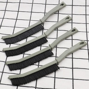 Brosse à bandes de 3,5 cm de largeur, à poils durs, pour le nettoyage des coins des carreaux de salle de bain et de cuisine, usage domestique, manuelle, avec manche en plastique - Product Image 2