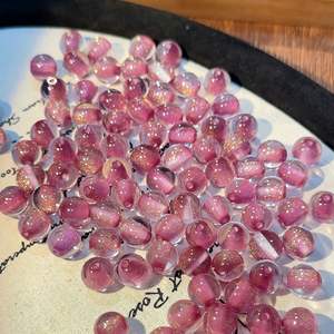 Cuentas de 16mm con efecto de cielo estrellado de ensueño, Ojo de Gato brillante, cuentas sueltas DIY para fabricación de joyas, correa de teléfono, pulsera, accesorios artesanales - Product Image 1