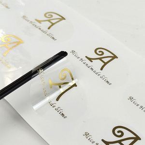 สติกเกอร์ขอบคุณแบบใส PVC ปั๊มฟอยล์ทอง สำหรับธุรกิจขนาดเล็ก - Product Image 6