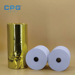Rouleau de caisse enregistreuse 80x80mm de qualité supérieure, 45gsm 55gsm, pour terminal de carte de crédit, rouleau thermique transparent, fourni directement par l'usine - Product Image 1