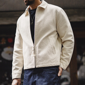 Men <strong>Jacket</strong> Maden <strong>White</strong> <strong>Jacket</strong> Heavyweight Workwear Coat Notch Lapel Structured Shoulder Spring <strong>Jacket</strong> Trending 2026 Ropa Hombre - Product Image 5