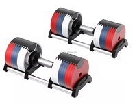 Mancuernas Ajustables de 40.5 kg/90 LB, Nuevas y Mejoradas para 2026, Juego de Mancuernas de Alta Calidad con Incrementos de 4 kg
