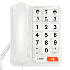 Fican nút lớn người cao tuổi khuếch đại cảm ứng điện thoại cố định với thư thoại không có mô hình 8003 có dây Lan - Product Image 2