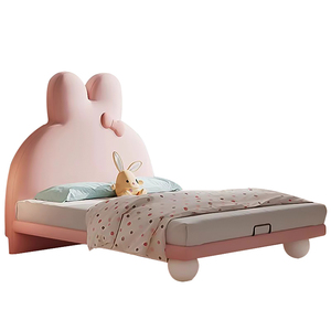 Di nuovo Design di vendita calda camera per bambini soppalco letto singolo 1.5m camera <span class=keywords><strong>da</strong></span> letto per ragazze cartone animato letto con ripostiglio - Product Image 5