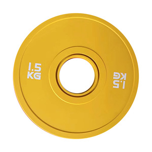 Barre de musculation en caoutchouc pleine masse avec gros trous colorés, poids pour haltères, musculation, squat, compétition de force - Product Image 4