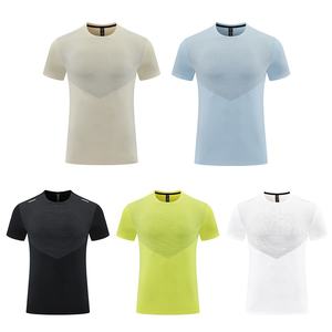 メンズアイスシルクOネック<span class=keywords><strong>T</strong></span>シャツ通気性水分ウィッキングクール<span class=keywords><strong>T</strong></span>シャツスポーツ半袖フィットネスランニングトップ - Product Image 3