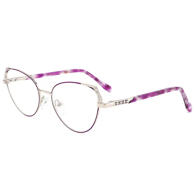 Ucuz toptan düşük adedi kaliteli özel metal kadın stok optik gözlük lensler çerçeveleri
