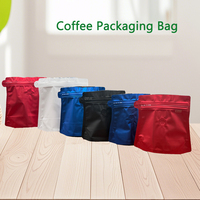 Sac à café de qualité alimentaire personnalisé, pochette alimentaire de forme spéciale, sac d'emballage refermable avec fermeture éclair pour café et en-cas