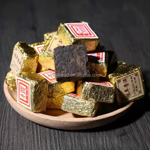 Thé Pu-erh <span class=keywords><strong>Tuocha</strong></span> du <span class=keywords><strong>Yunnan</strong></span>, Chine, année 2003, 1000g, Shu, petit carré doré, thé Pu-erh pur, gâteau de thé Pu-erh, brique de thé Pu-erh - Product Image 3