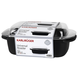 Asador Universal KARL KRGER de 6 L, 33x21 cm, con Tapa, para Horno - Product Image 2